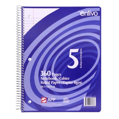 5 SUBJECT SPIRAL NOTEBOOK 360PG