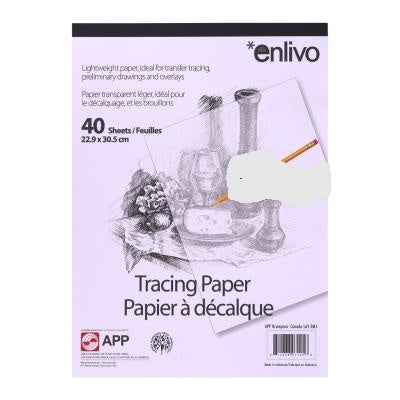 APP Tracing Paper, 9"x12", 40 Sheets