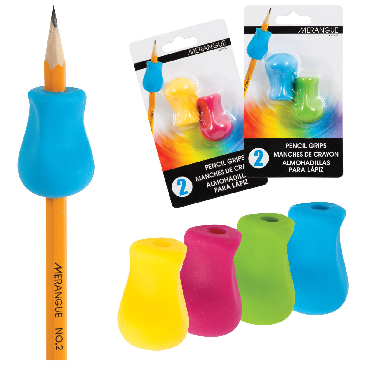 PAQUET DE 2 POIGNEES POUR CRAYONS