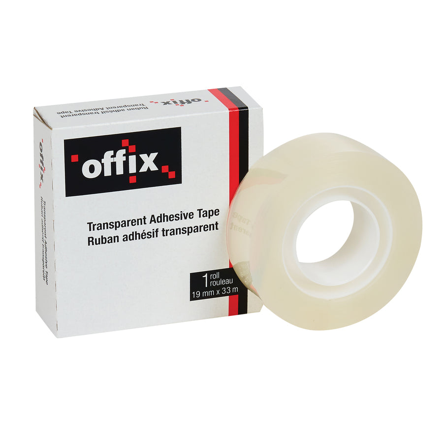 OFFIX TRANSPARENT ADHESIVE ROLL TAPE 18X33