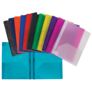 PLASTIC DUO TANG WITH POCKETS