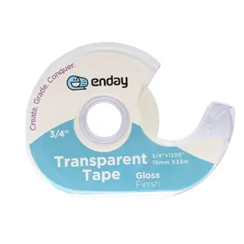 Tape Dispenser, Clear Glossy Finish