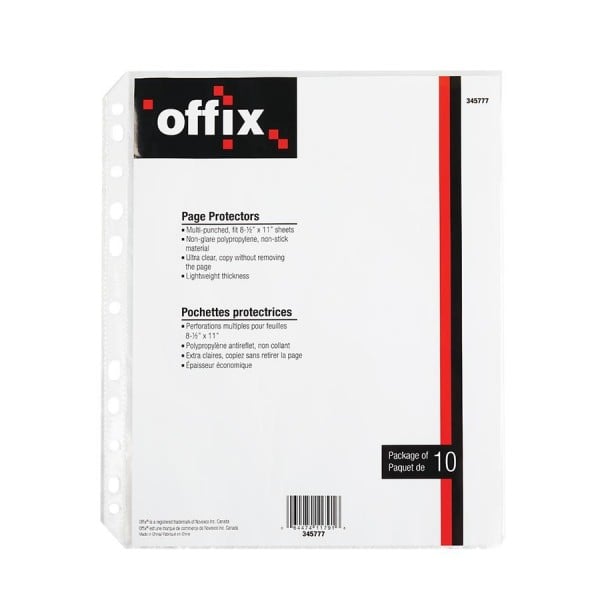 OFFIX SHEET PROTECTOR 10