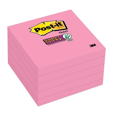 POST-IT 3X3 FLUO PINK 5