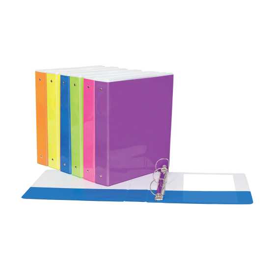 D-RING BINDER NEON COLOR 2"