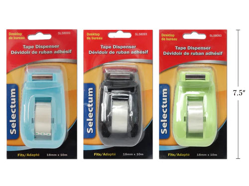 Desk Top Tape Dispenser With Tape 1pc