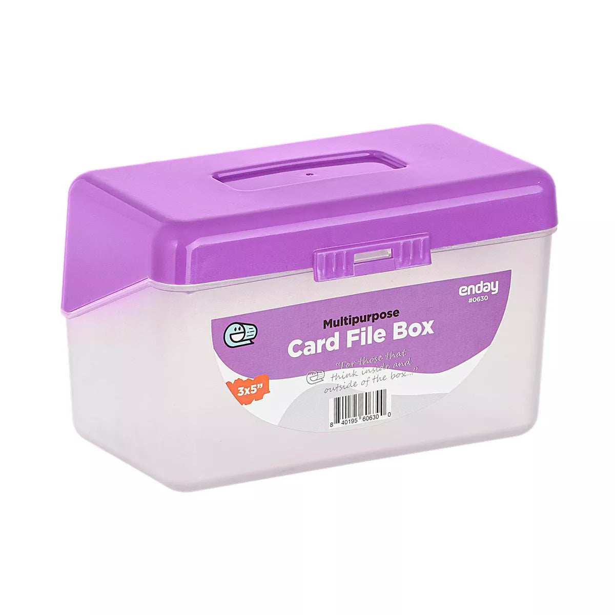 3" X 5" Index Card File Box