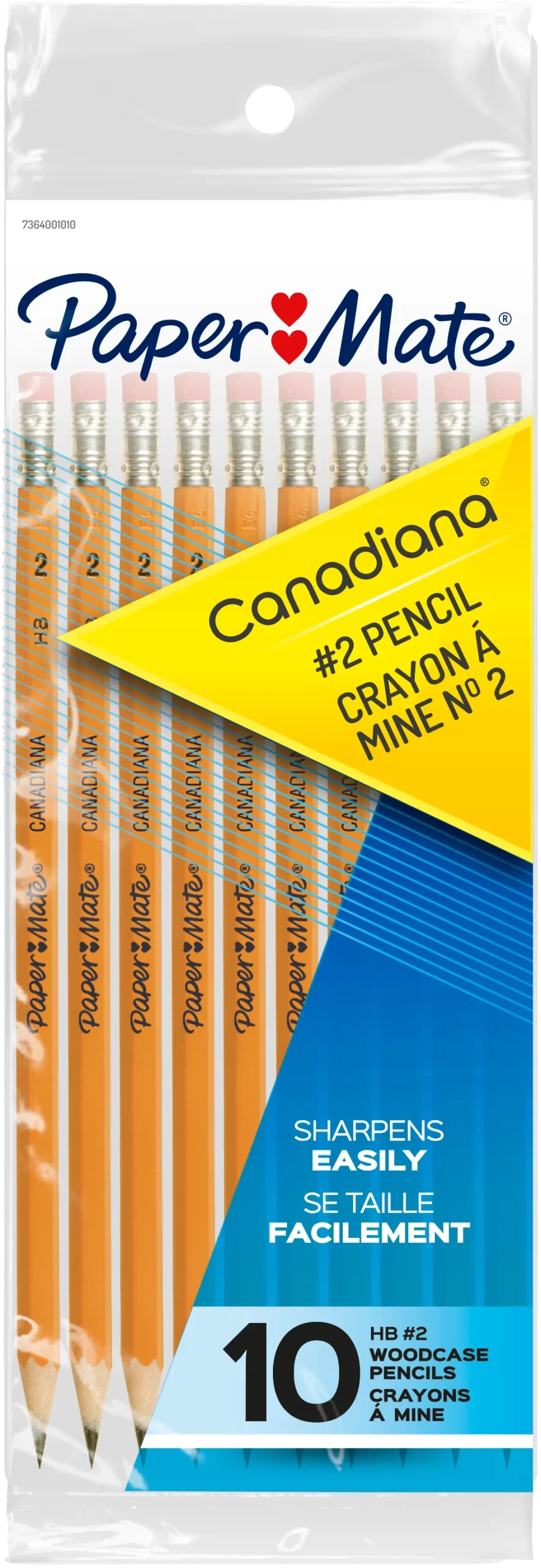 CRAYON HB JAUNE P MATE @10