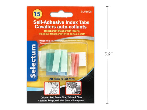 SELF-ADHESIVE INDEX TABS