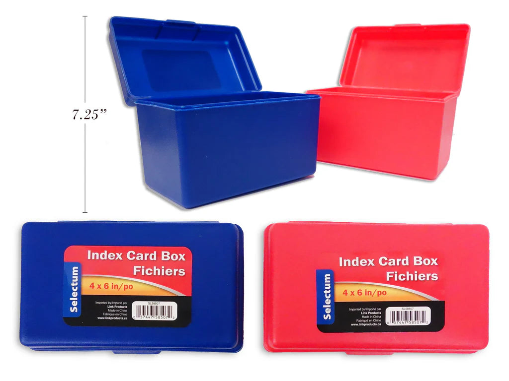 4X6 INDEX CARD BOX