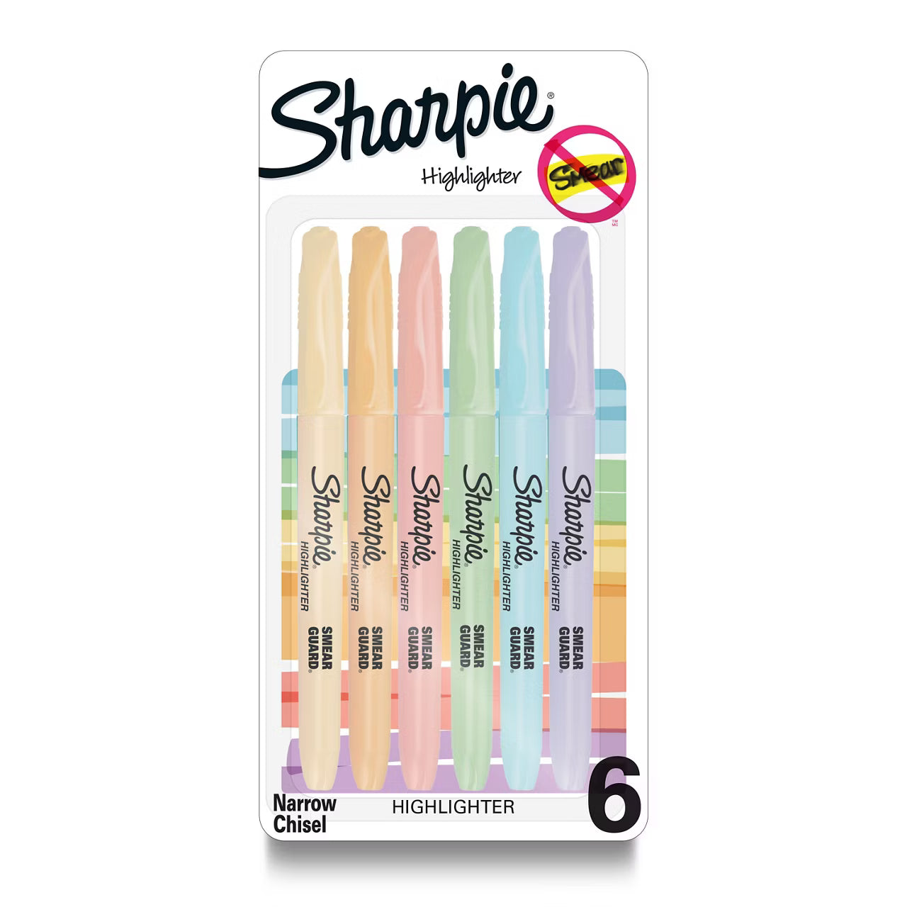 Sharpie Highlighters Pastel Colors 6pk