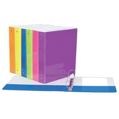 D-RING BINDER NEON COLOR 1"