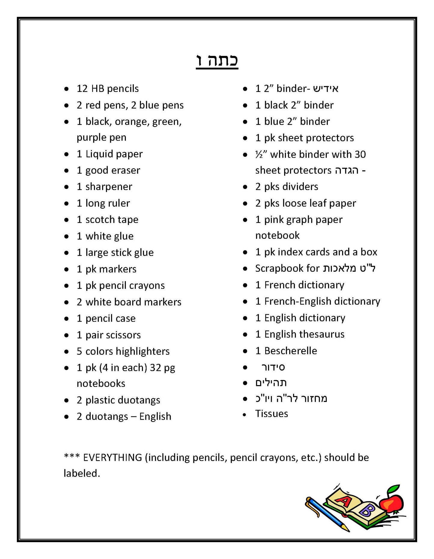 Skver Girls Grade 6 List