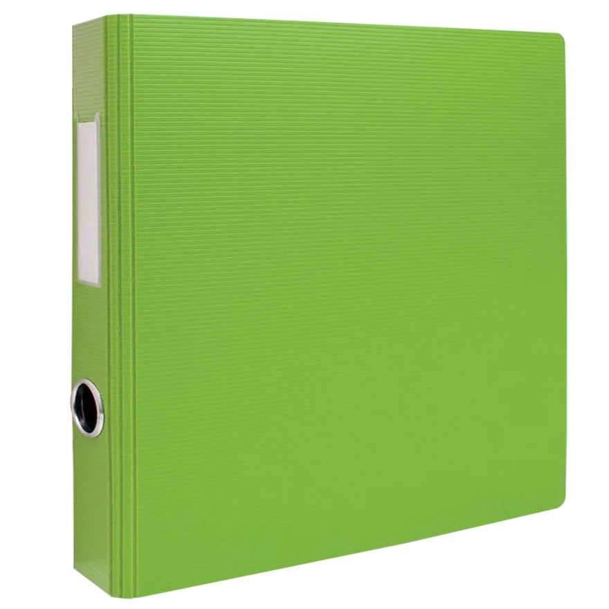 RELIURE EN POLY VERT À ANNEAU EN D DE 1,5"