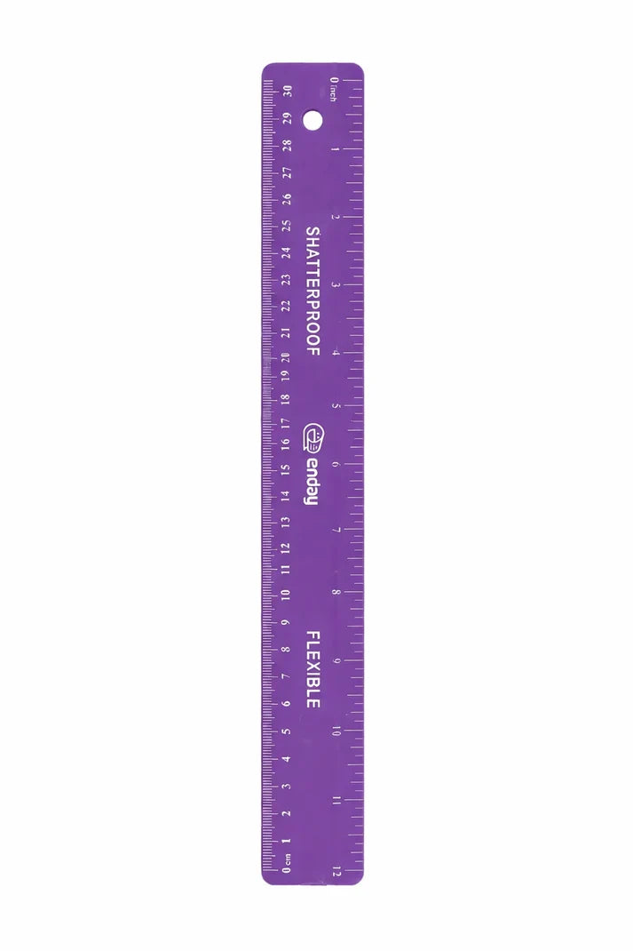 12" Shatterproof Flexible Ruler