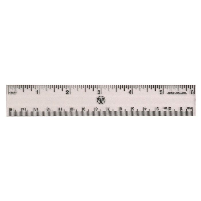 RULER PLASTIC 6"/15CM PLASTIC