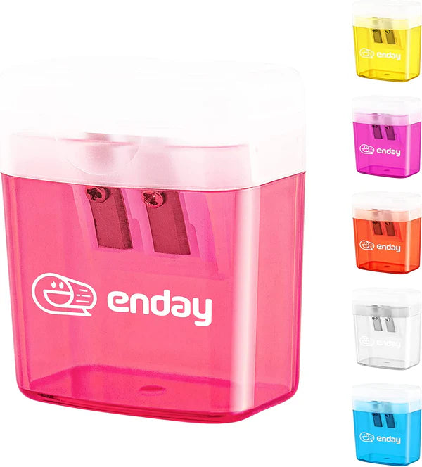 2 hole rectangular sharpener w/recycle bin
