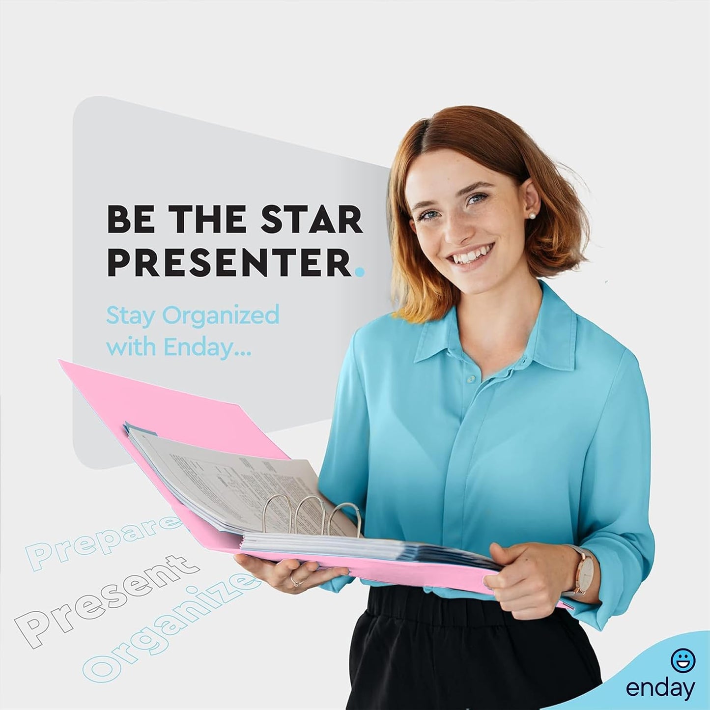 Enday 2" Inch Binder
