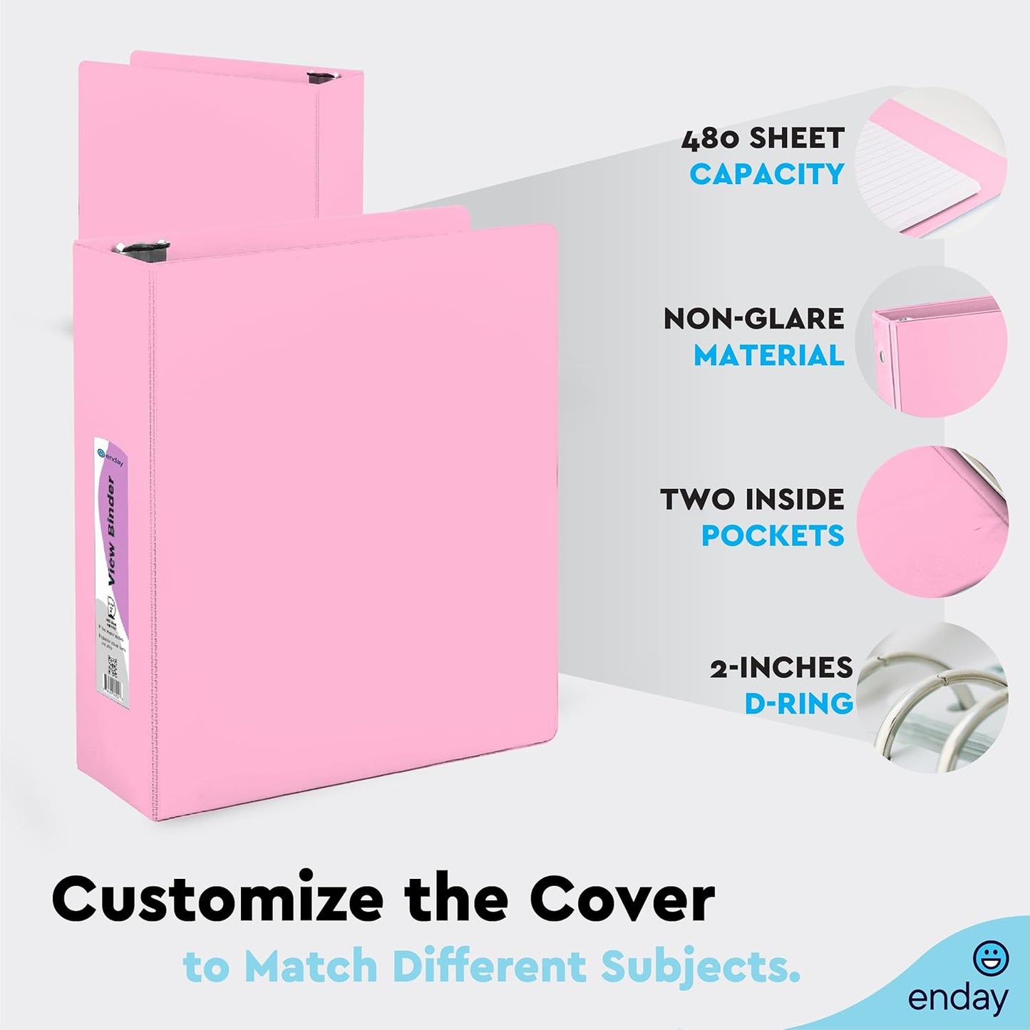 Enday 2" Inch Binder
