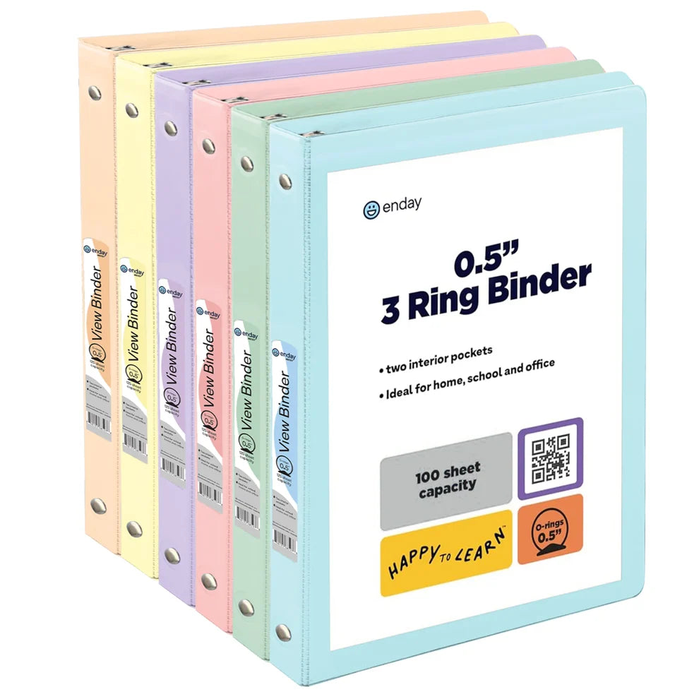 0.5" 3-ring Binder