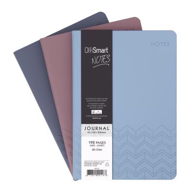 Soft-Touch Leatherette Notebook, Ruled, A5 (5.8" x 8.3"), 192pg