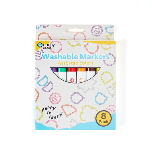Broad Line Washable Markers 8 Pack