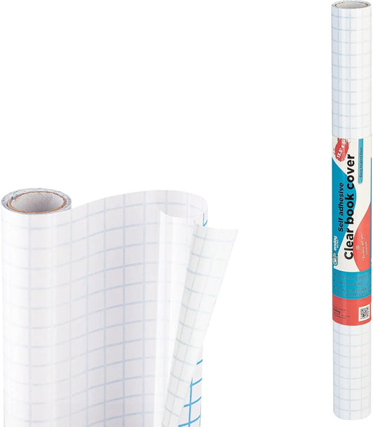 CLEAR SELF ADHESIVE BOOK COV