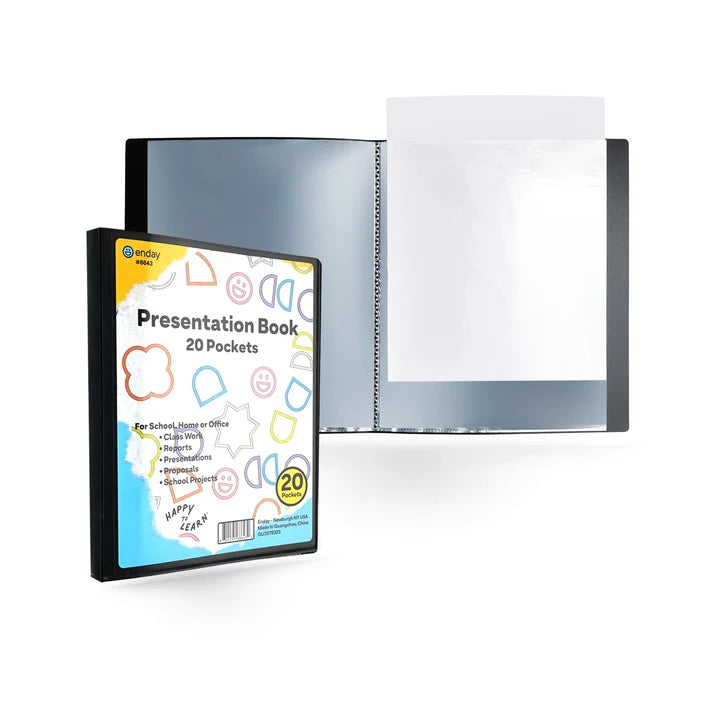 Enday Presentation Book 20 Pockets