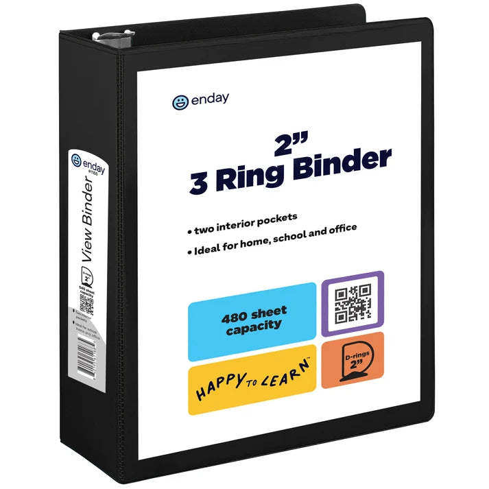 Enday 2" Inch Binder