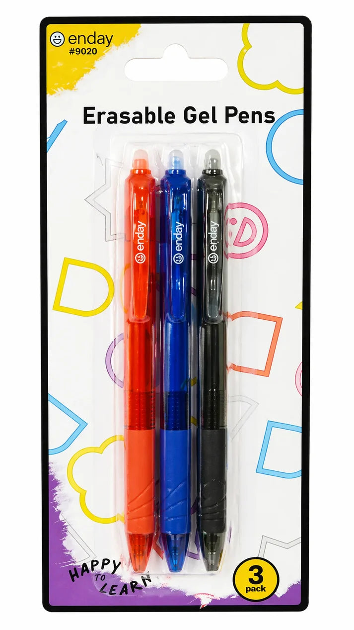Erasable Pen Retractable 3pcs