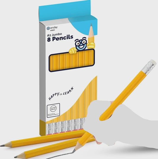 JUMBO PENCILS - 8 PACK