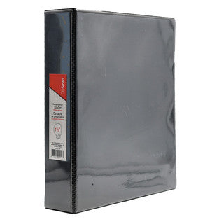 OFFISMART 1.5" Presentation Binder, D-Ring, Black