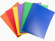 Hard PLASTIC DUO TANG FOLDER no pockets