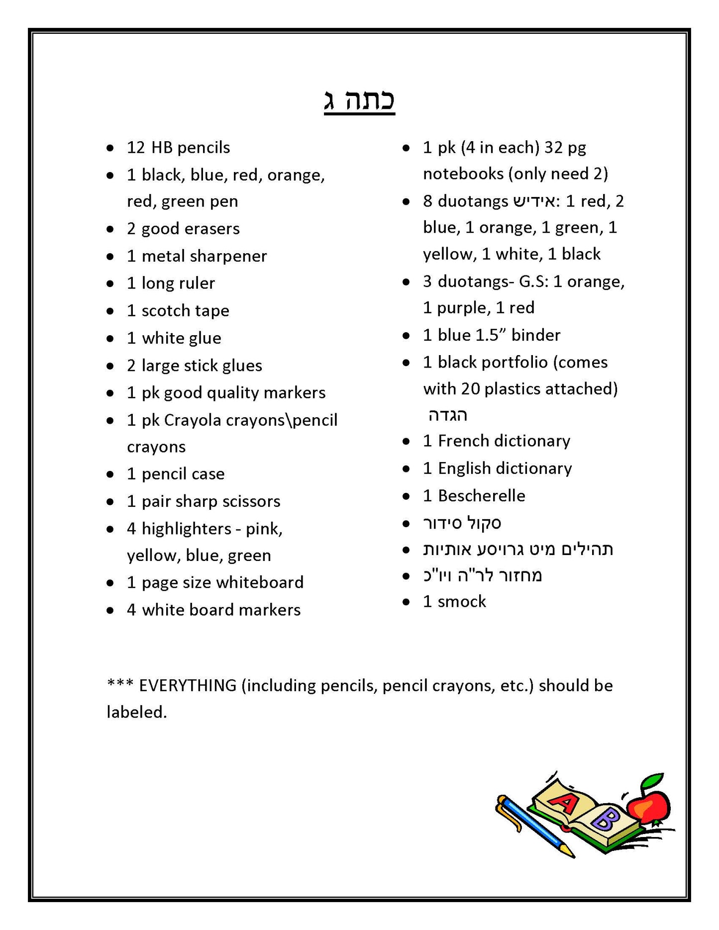 Skver Girls Grade 3 List